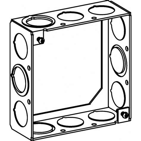 4s electrical box dimensions|4 square deep electrical box.